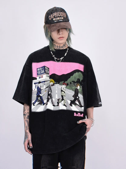 Punk Crossing Graphic T-Shirt