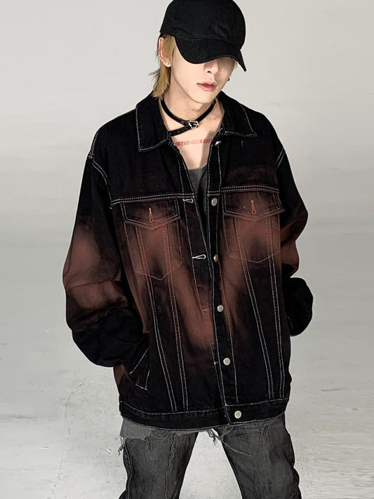 Graffiti Spray Denim Jacket
