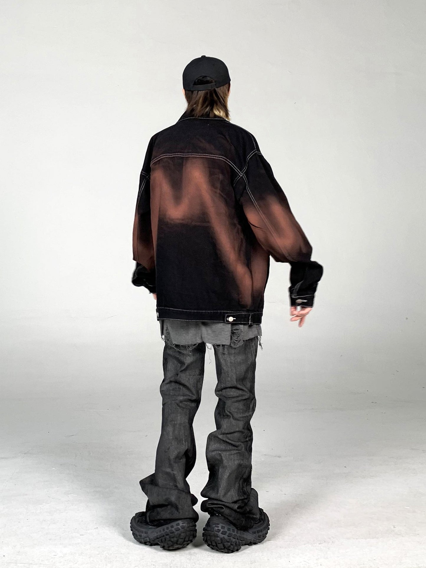 Graffiti Spray Denim Jacket