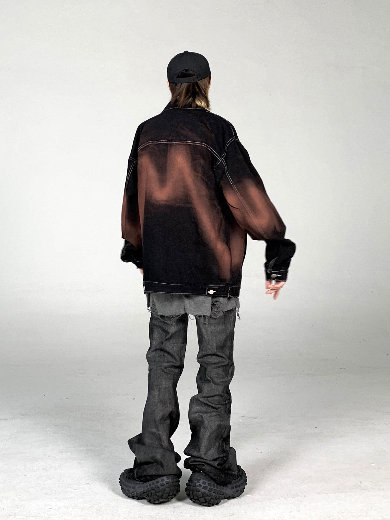Graffiti Spray Denim Jacket