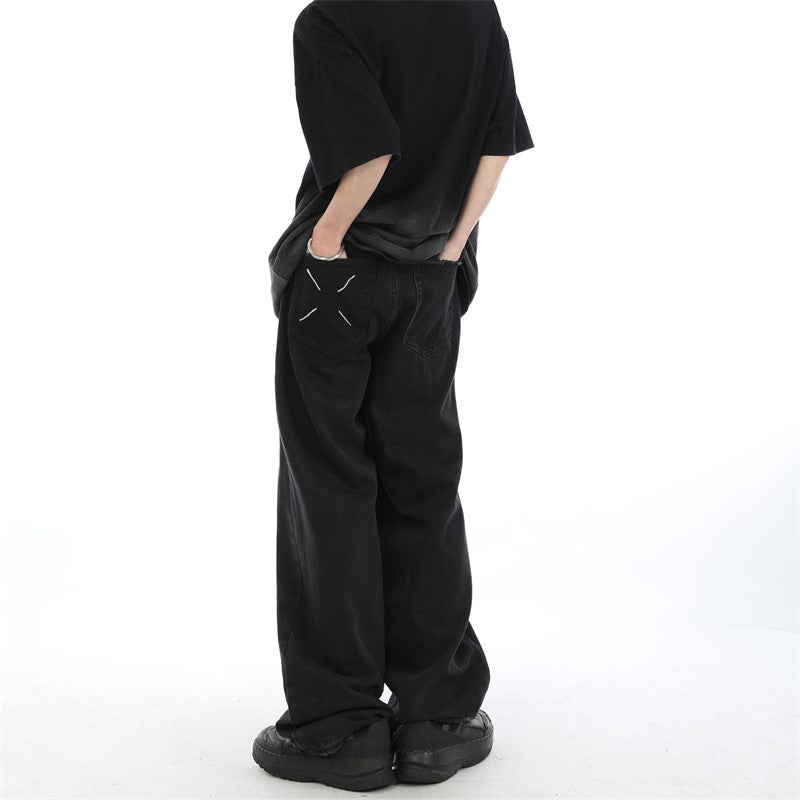 Straight Leg Loose Fit Jeans