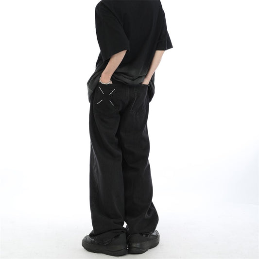 Straight Leg Loose Fit Jeans
