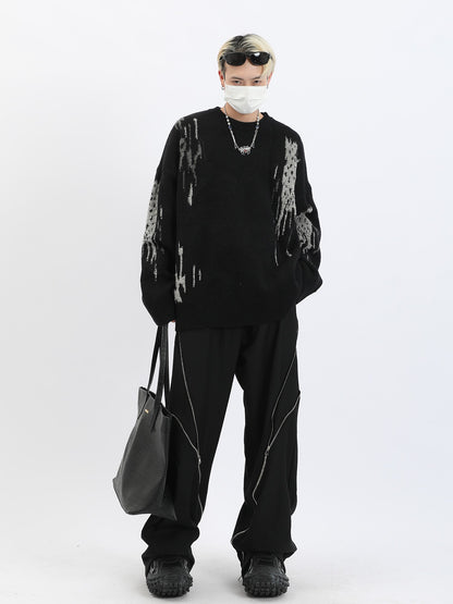 Goth Streetwear Matrix Sweater