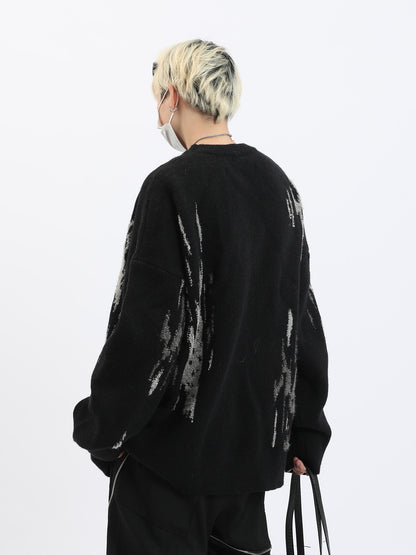 Goth Streetwear Matrix Sweater