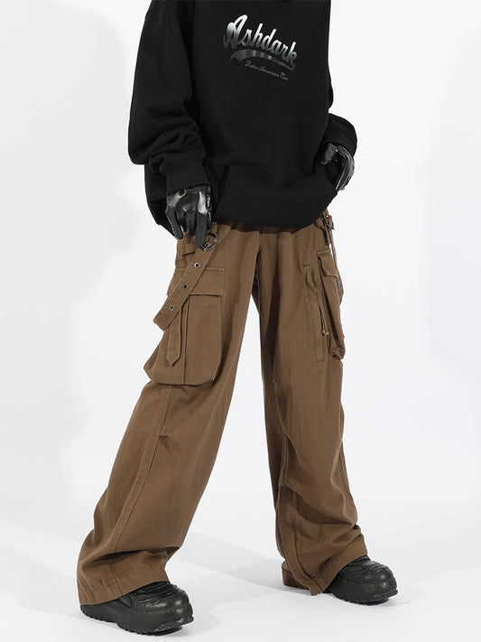 Suspender Strap Cargo Pants