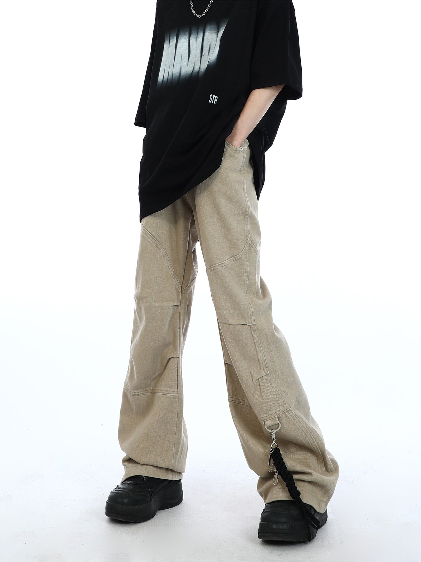Khaki Tabbed Pants