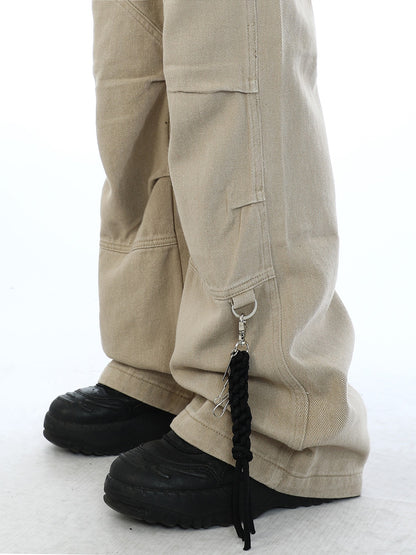 Khaki Tabbed Pants