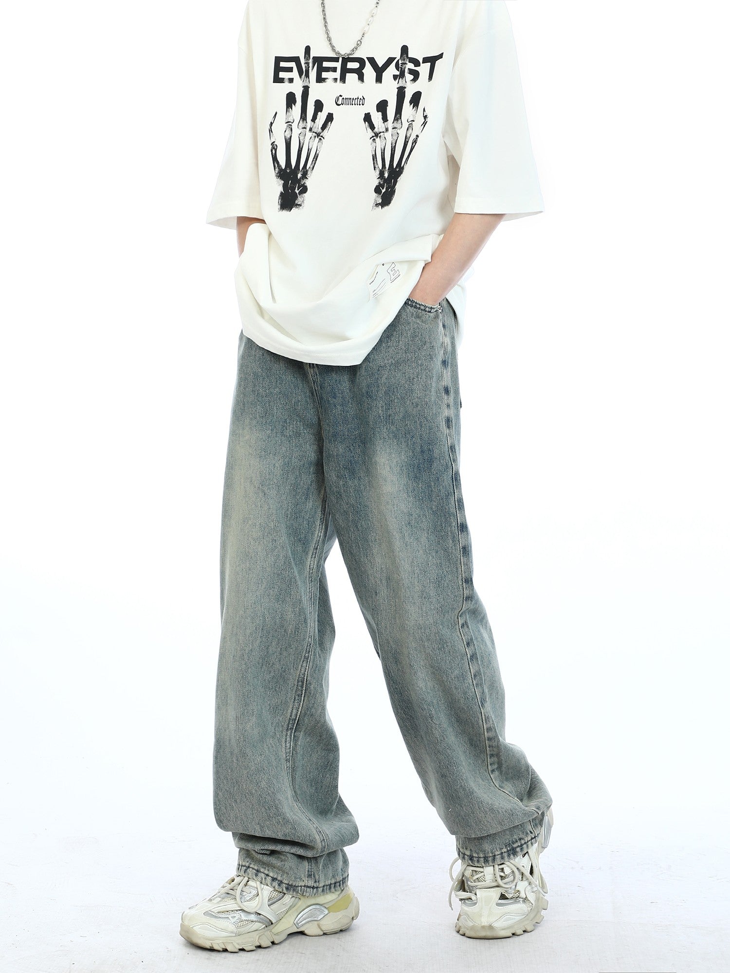 Straight Leg Relaxed Fit Jeans