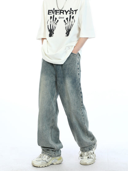 Straight Leg Relaxed Fit Jeans