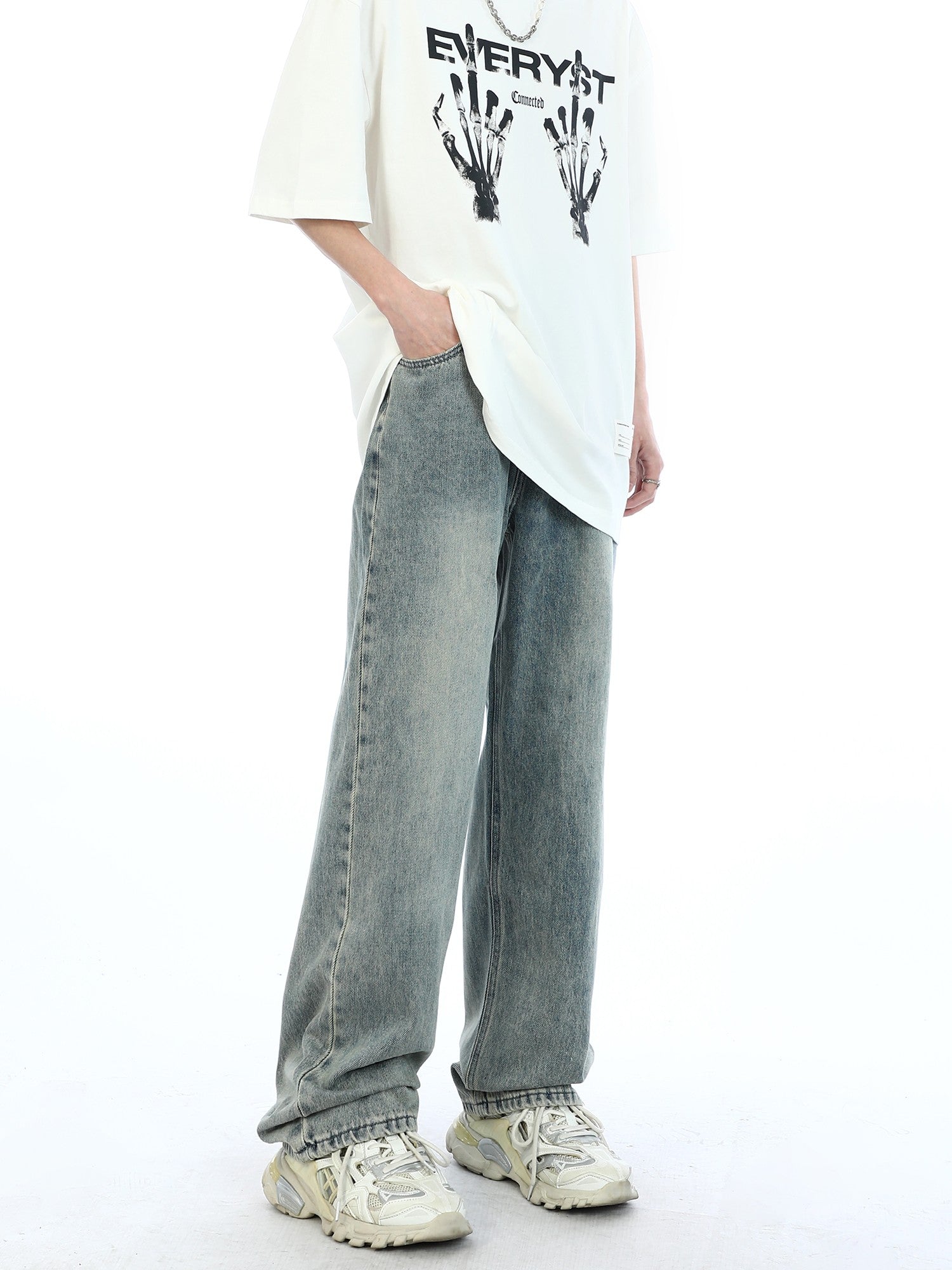 Straight Leg Relaxed Fit Jeans