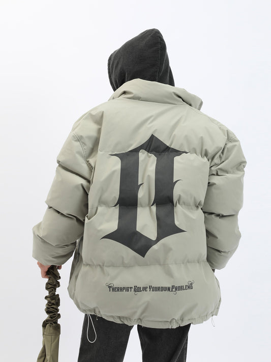 Goth Streetwear BOR Puffer Jacket