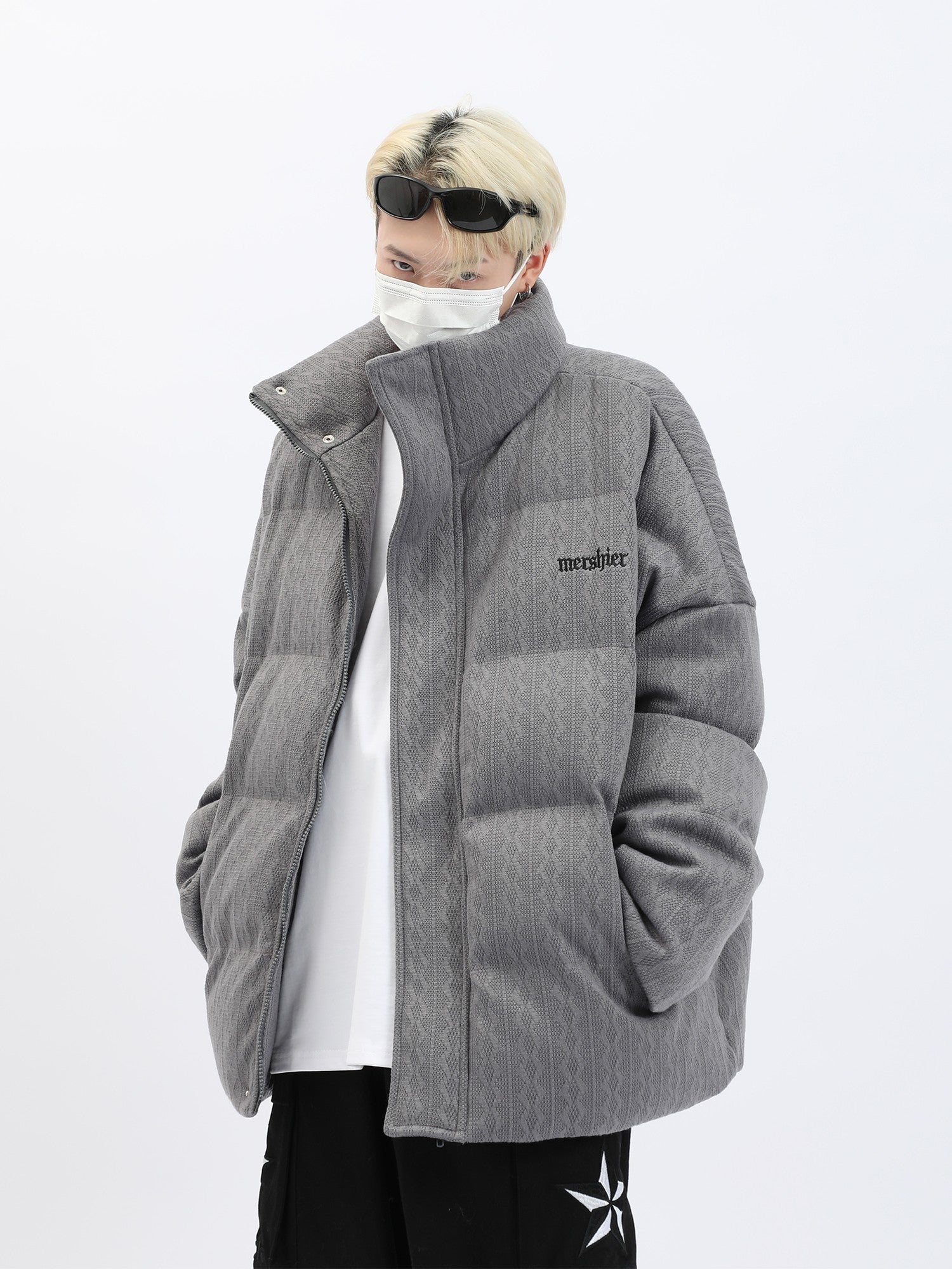 Streetwear Knitwave Puffer Jacket