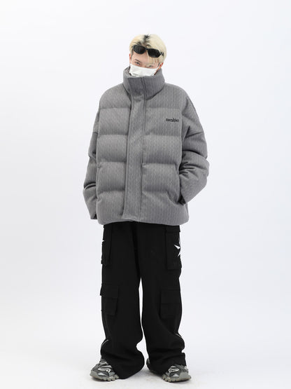 Streetwear Knitwave Puffer Jacket