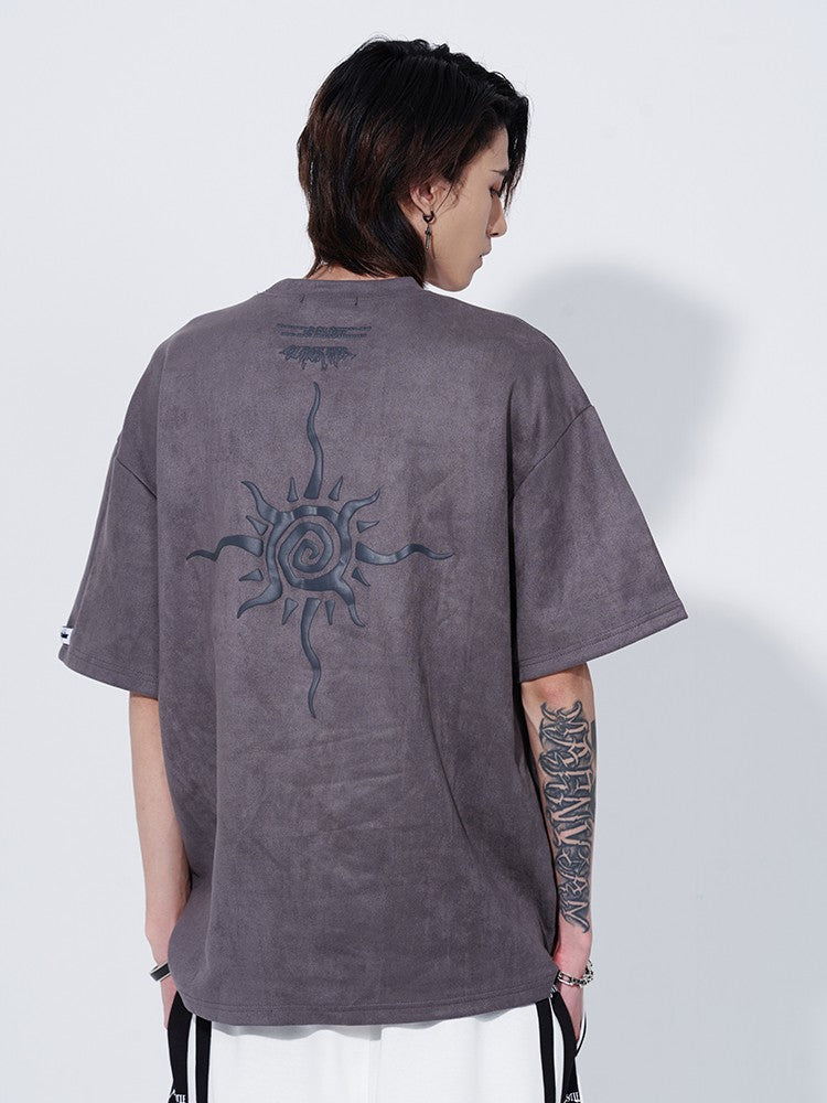 Sun Faux Suede T-Shirt