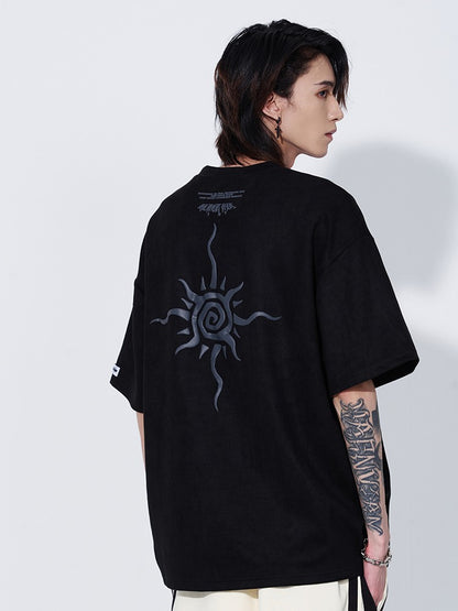 Sun Faux Suede T-Shirt