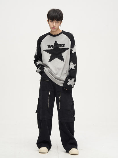 Star Raglan Long Sleeve Top