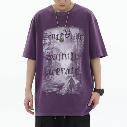 Goth Streetwear Saintly Graphic T-Shirt