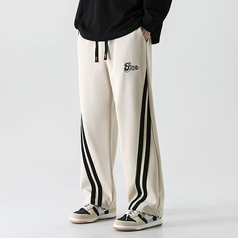 Diagonal Stripe Sweatpants Streetwear Casual Wear