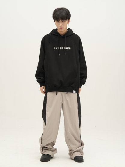 Contrast Wide Leg Track Pants