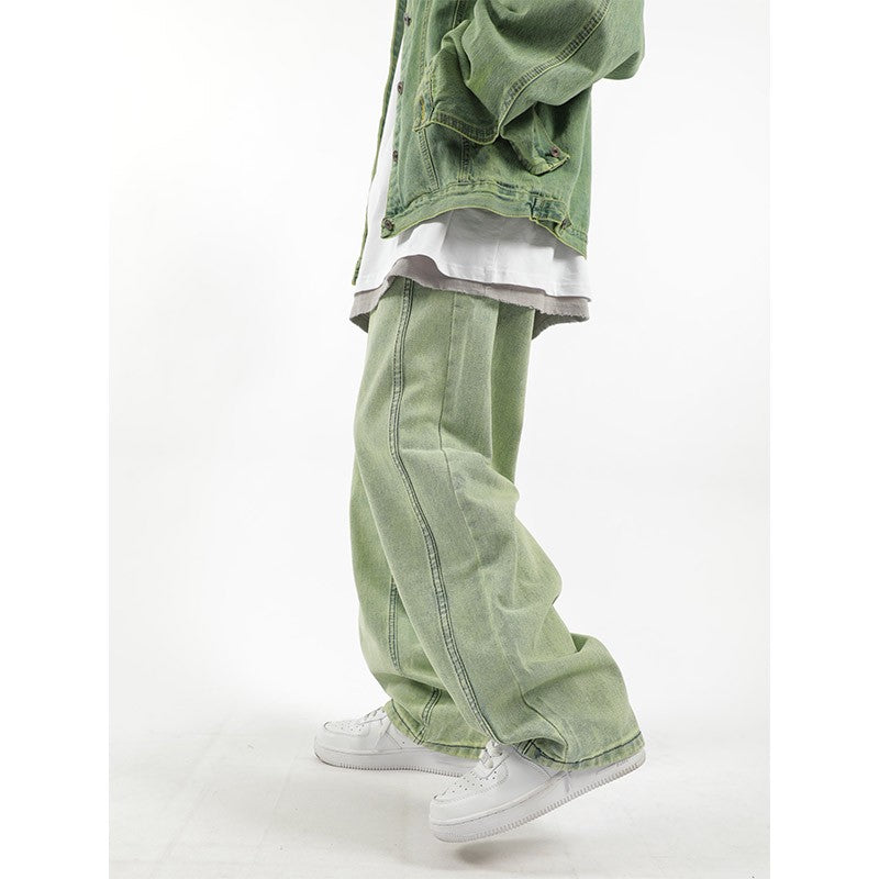 Green Relaxed Baggy Oversized Jeans