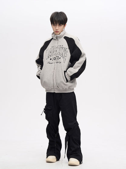 Streetwear Black Strapped Cargo Pocket Pants