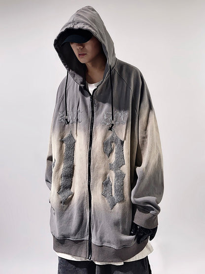 Thirteen Oversized Gradient Hoodie