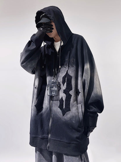 Thirteen Oversized Gradient Hoodie