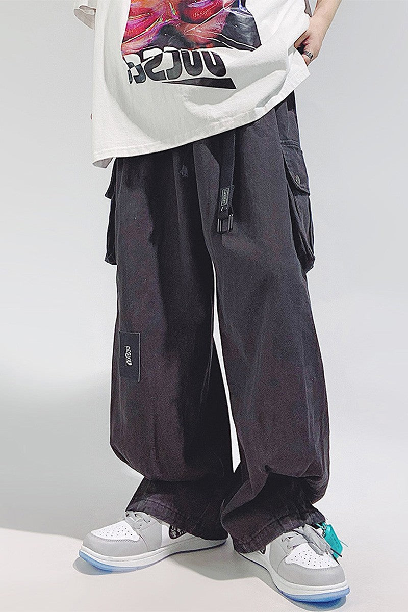 Baggy Washed Cargo Jeans