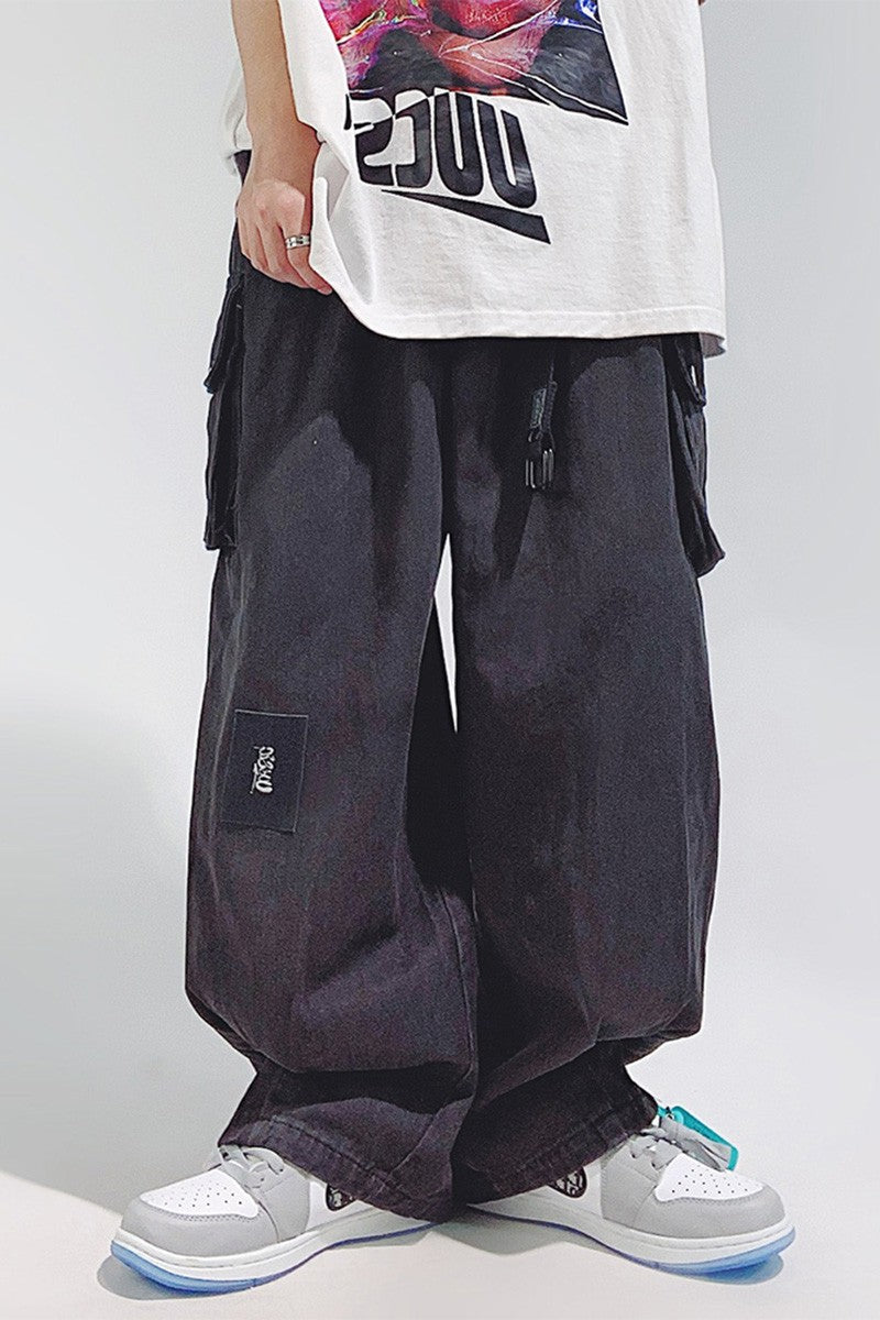 Baggy Washed Cargo Jeans