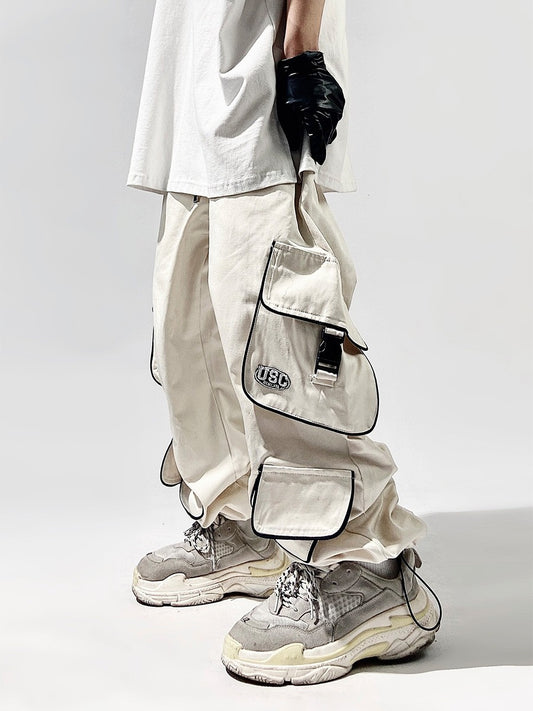 Techwear Stormtrooper Wide Leg Utility Cargo Pants