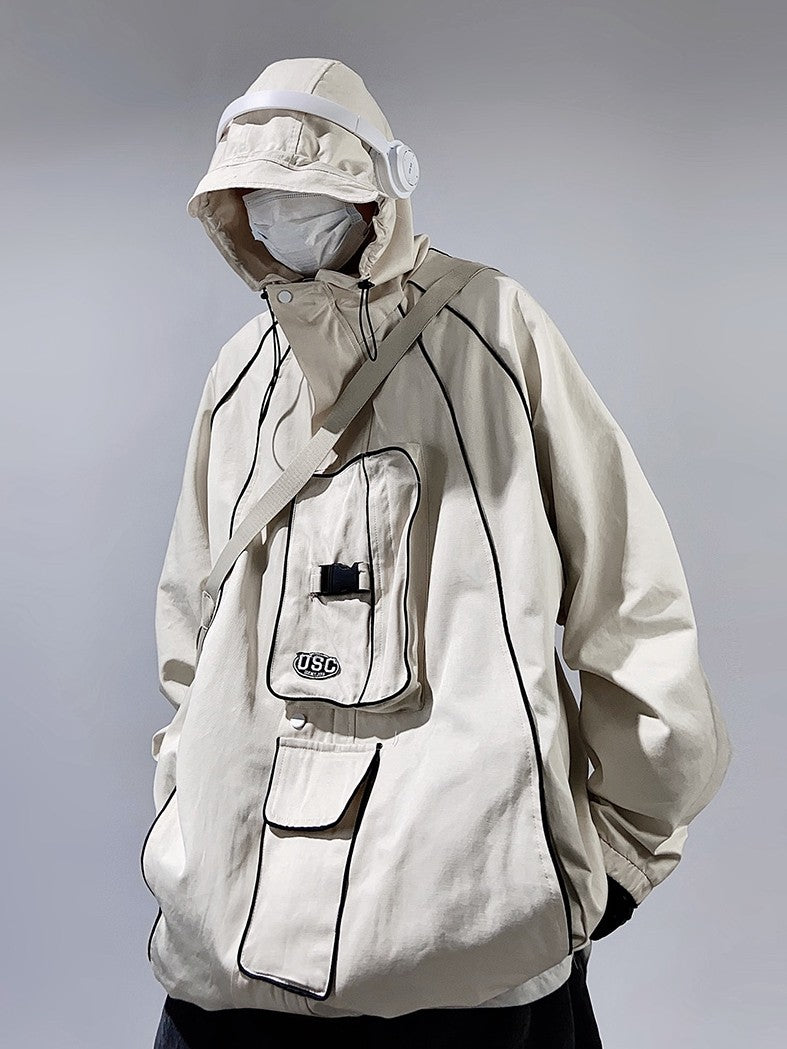 Techwear Stormtrooper Hooded Utility Jacket