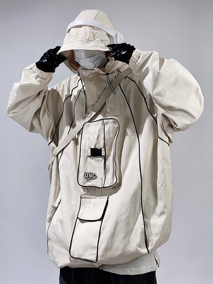 Techwear Stormtrooper Hooded Utility Jacket