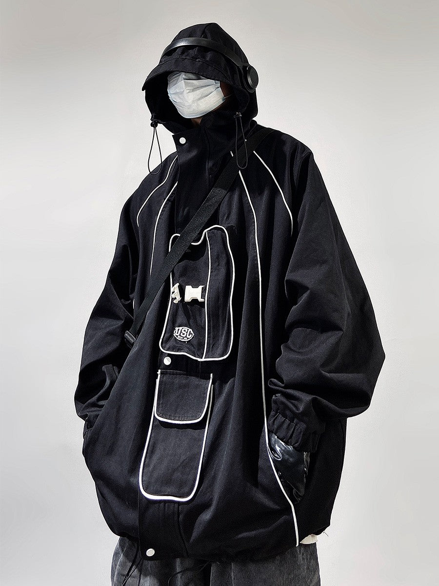 Techwear Stormtrooper Hooded Utility Jacket
