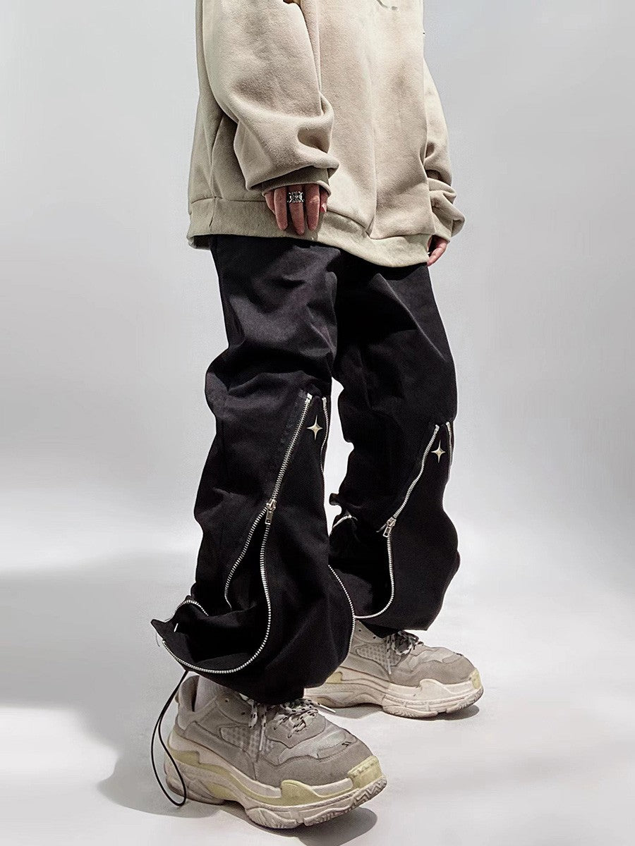 Techwear Zipper Jogger Track Pants