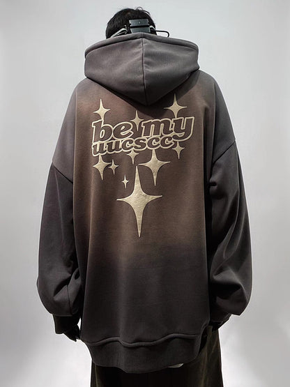 Grunge By My Star Oversized Hoodie