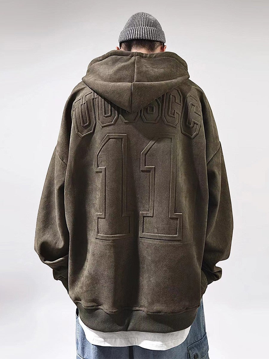 11 Oversized Embossed Hoodie