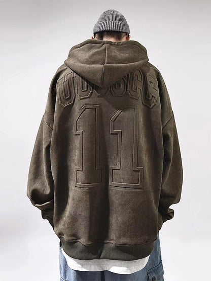 11 Oversized Embossed Hoodie
