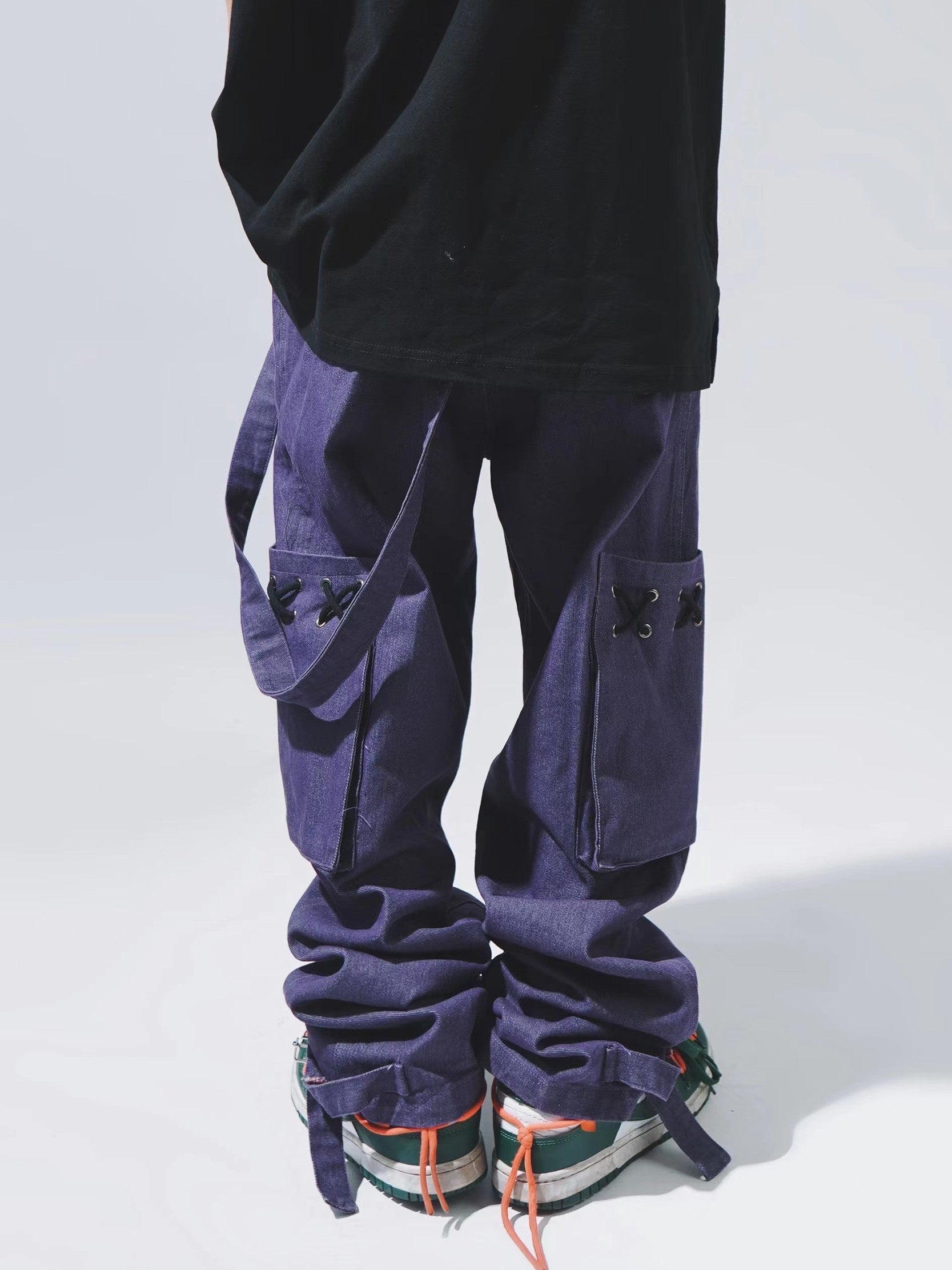 Strapped Cargo Jeans
