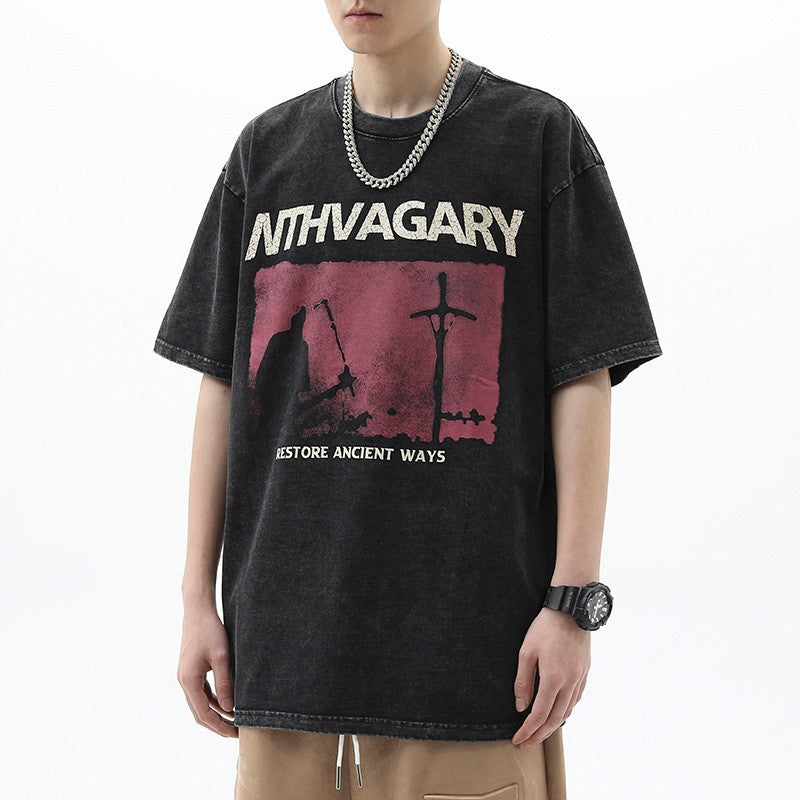 Crucifix Vintage Washed T-Shirt