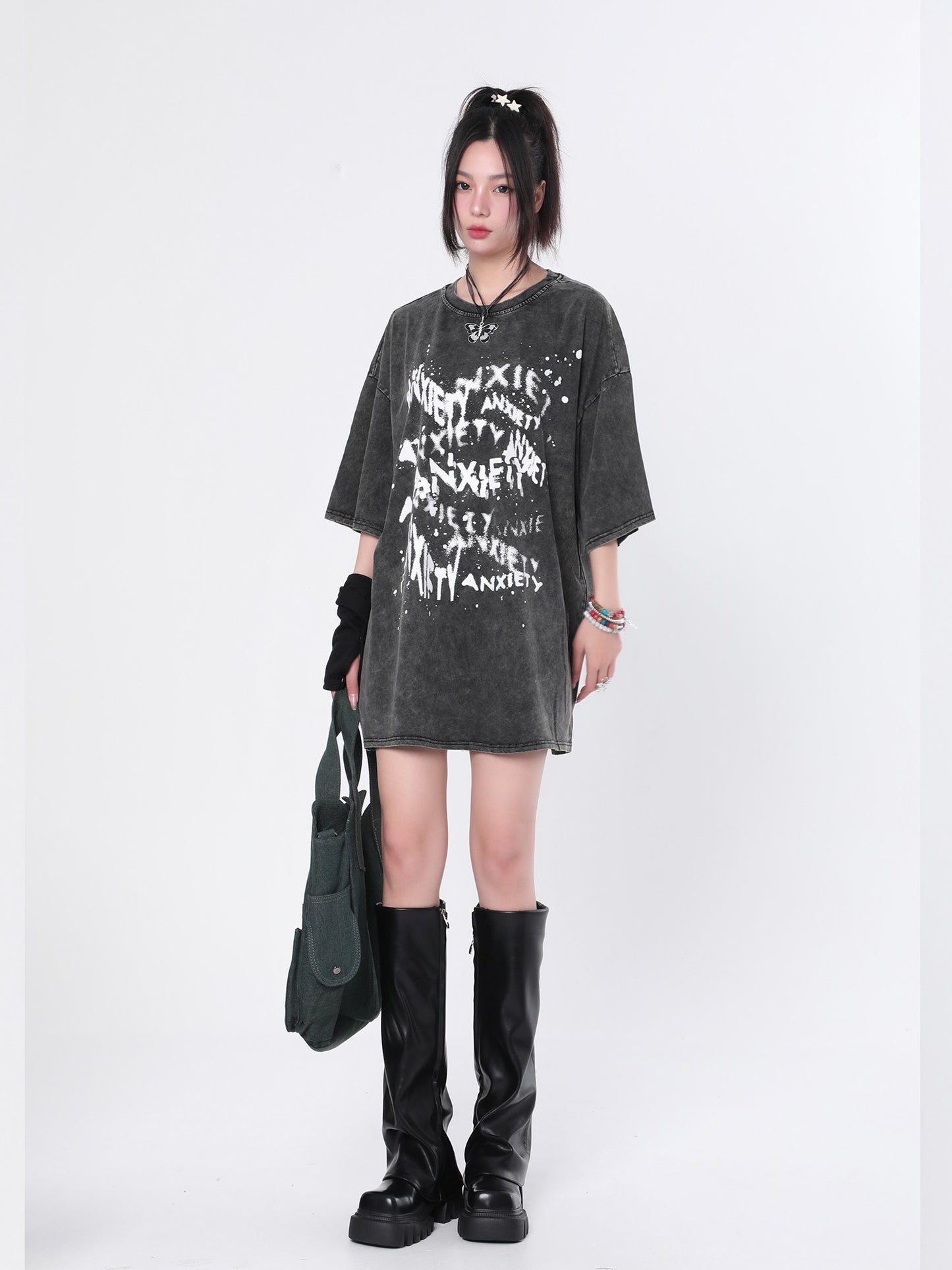 Anxiety Graffiti Vintage Washed T-Shirt