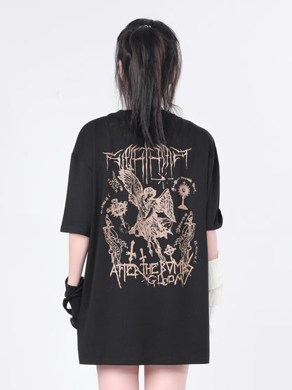 Angel Graffiti Graphic T-Shirt