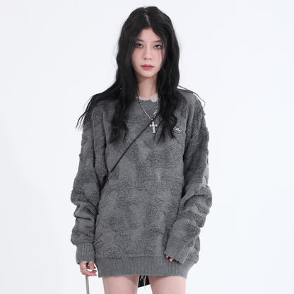 Plush Textured Knit Sweater