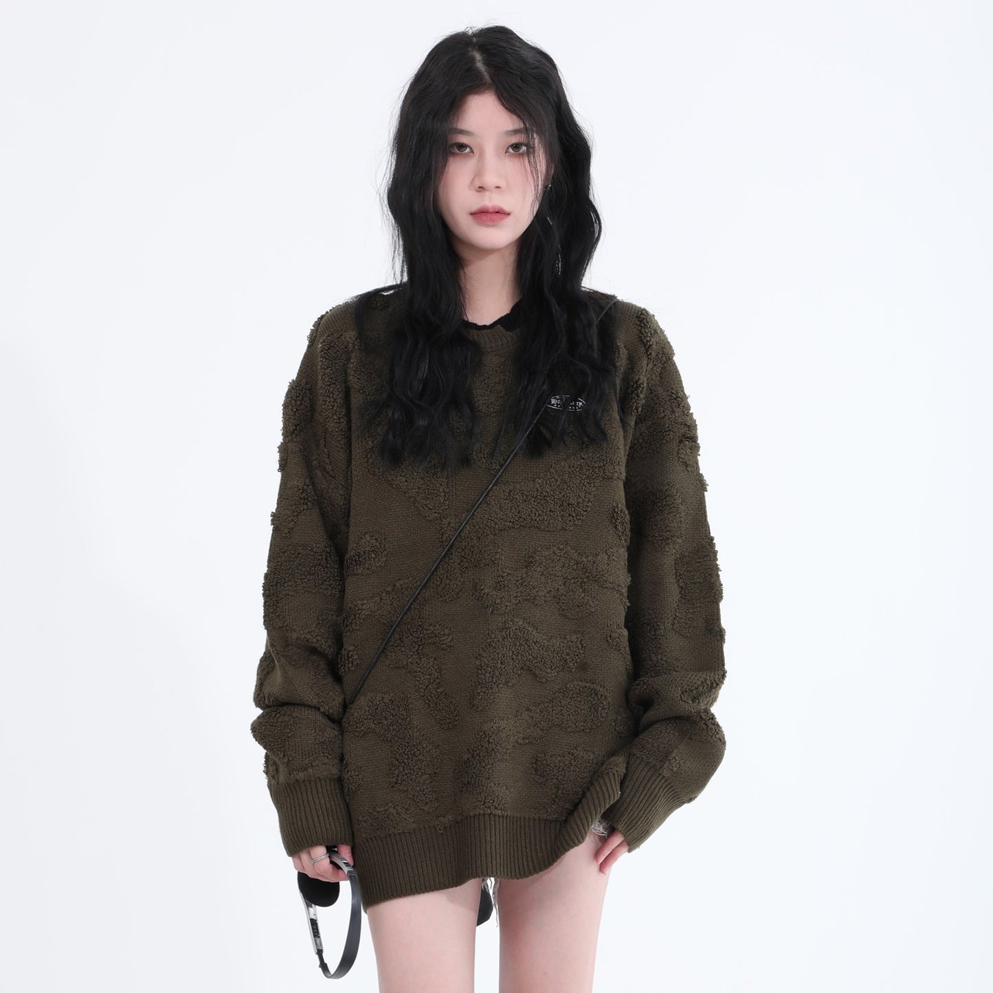 Plush Textured Knit Sweater