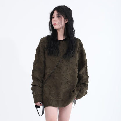 Plush Textured Knit Sweater