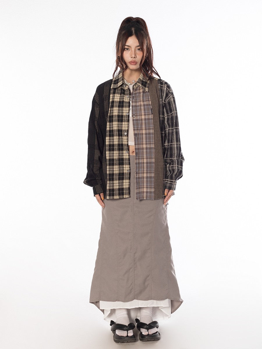 Deconstructed Plaid Shirt