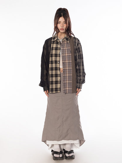 Deconstructed Plaid Shirt