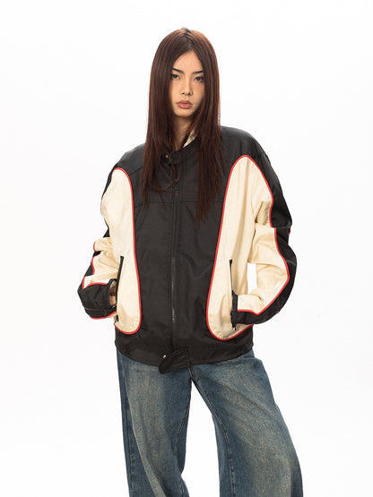 Contrast Motorcycle Jacket