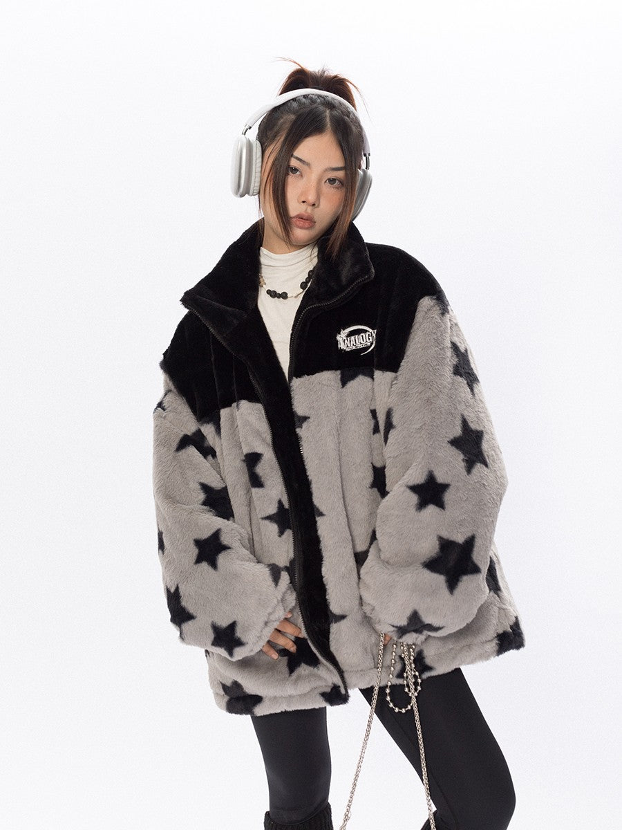 Star Plush Fleece Jacket