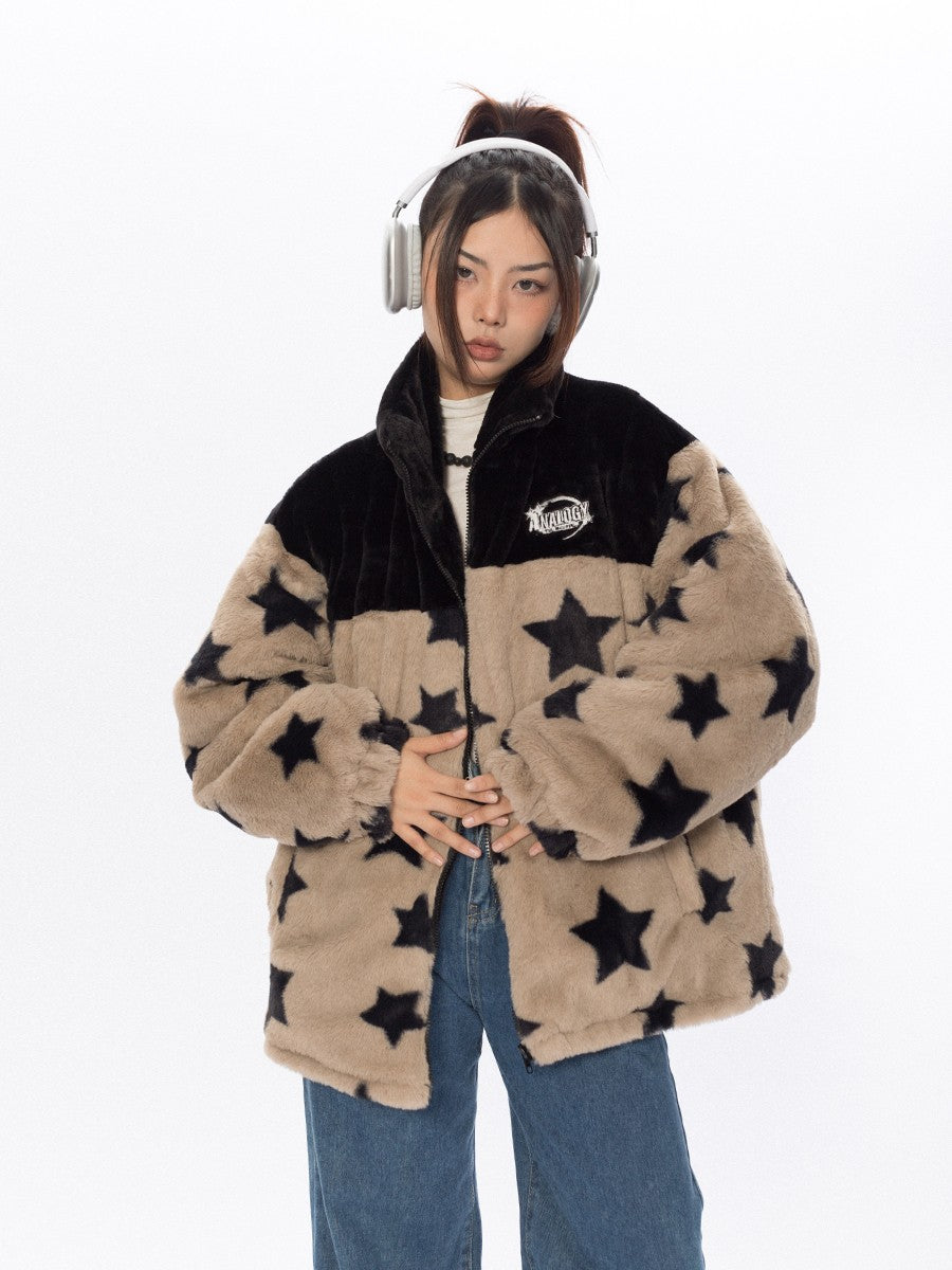 Star Plush Fleece Jacket