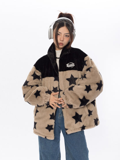 Star Plush Fleece Jacket